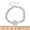 304 Stainless Steel Link Bracelets BJEW-B163-02P-5