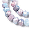 Ombre Effect Dyed Glass Beads Strands LS-GLAA-C023-02-B06-3