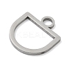 304 Stainless Steel Pendants STAS-P433-13B-P-2