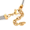 Ion Plating(IP) Fashionable 304 Stainless Steel Bracelets BJEW-J038-47G-3