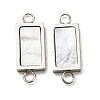 304 Stainless Steel Shell Connector Charms STAS-L022-012P-1