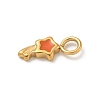 Ion Plating(IP) 304 Stainless Steel Enamel Charms STAS-G351-06G-01-2