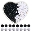 1000Pcs 2 Colors Opaque Acrylic Beads MACR-SP0001-81A-1