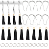 Iron Shower Curtain Rings Pendant Decoration DIY-PH0009-44-1