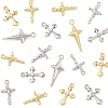 24Pcs 6 Styles Rack Plating Alloy Pendants FIND-FS0003-44-2