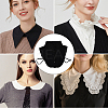 2Pcs 2 Colors Detachable Polyester Shirt Women False Collar AJEW-CY0001-44-6