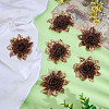 6Pcs Polyester Computerized Embroidery Cloth Iron on/Sew on Patches PATC-DC0001-18B-4