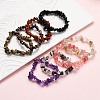 Chip Gemstone Stretch Beaded Bracelets for Kids BJEW-JB06305-4