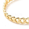Brass Curb Chain Shape Open Cuff Bangle for Women LS-BJEW-B054-38G-3