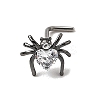 Heart Spider 316L Surgical Stainless Steel with Cubic Zirconia L-Shaped Nose Rings FS-WG44168-05-1