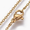 304 Stainless Steel Cable Chain Necklaces LS-NJEW-F248-23A-G-2