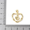 Brass Micro Pave Cubic Zirconia Pendants KK-A252-33G-01-3