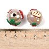 Christmas UV Plating Opaque Acrylic Beads OACR-H057-01B-3