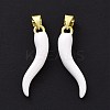 Rack Plating Brass Enamel Charms KK-C008-19G-03-1