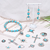 30Pcs 15 Styles Synthetic Turquoise Pendants FIND-BM0001-29-3