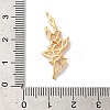 Brass Micro Pave Clear Cubic Zirconia Pendants KK-M294-27G-3