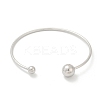 304 Stainless Steel Open Cuff Bracelets BJEW-R019-01P-02-4