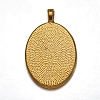 Alloy Pendant Cabochon Settings PALLOY-A15657-AG-2