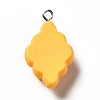 Opaque Resin Pendants RESI-G056-02E-2
