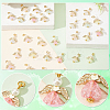30Pcs Transparent Acrylic Pendants FIND-PH0008-05-WH-4