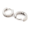 Tarnish Resistant Frosted 304 Stainless Steel Huggie Hoop Earrings for Women EJEW-C096-31A-P-3