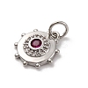 Brass Micro Pave Cubic Zirconia Charms KK-U033-22P-01-2