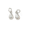 Brass Micro Pave Cubic Zirconia Pendants KK-D386-02P-1
