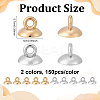 300Pcs 2 Colors Plastic Bead Cap Pendant Bails KY-ME0003-10-2