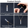 DIY 304 Stainless Steel & Glass Bottle Pendant Necklace Making Kits DIY-HS0001-51G-4