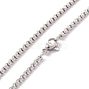 Alloy Wolf Pendant Necklace with 201 Stainless Steel Box Chains LS-NJEW-E016-19AS-4