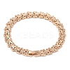 Brass Link Chain Bracelets for Women Men BJEW-P324-01G-KCG-1