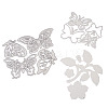 Flower & Leaf & Butterfly Frame Carbon Steel Cutting Dies Stencils DIY-TA0002-88-2