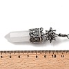 Natural Quartz Crystal Faceted Bullet Pointed Dowsing Pendulums G-B149-14AS-07-3