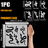 PET Hollow Out Drawing Painting Stencils DIY-WH0391-0852-2