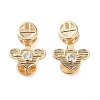 Brass Ice Pick Pinch Bails KK-C031-44G-1