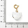 304 Stainless Steel Enamel Pendant Decorations LS-STAS-A131-09H-G-3