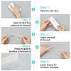 2-Slot Rectangle Acrylic Wall Mounted Comb Organizer Holder for Bathroom ODIS-WH0043-218A-3