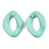 Opaque Spray Painted Acrylic Linking Rings OACR-S036-001A-I16-2
