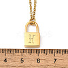 304 Stainless Steel Rolo Chain Pendant Necklaces NJEW-S444-01G-08-3