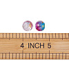 Transparent Spray Painted Crackle Glass Beads Strands GLAA-TA0003-09-9