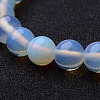 Round Opal Beaded Stretch Bracelets BJEW-O118-10-2