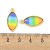 Rainbow Color Opaque Resin Pendants KK-M290-04A-G-3