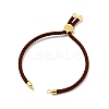 Half Finished Twisted Milan Rope Slider Bracelets FIND-G032-01G-18-2