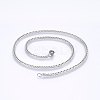 Tarnish Resistant 304 Stainless Steel Curb Chain Necklaces NJEW-P226-05P-03-1