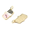 Brass Enamel Pendants KK-L237-013G-2
