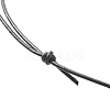 Pearl Luster Plated Round Faceted Natural Agate Pendant Necklace NJEW-JN03657-03-6