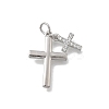 Brass Micro Pave Cubic Zirconia Pendants KK-D431-070P-1
