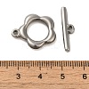 Non-Tarnish 304 Stainless Steel Toggle Clasps STAS-Q324-16P-3