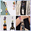 20Pcs 10 Styles Independence Day Silicone Focal Beads SIL-CJ0001-76-7
