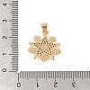 Brass Micro Pave Colorful Cubic Zirconia Pendants KK-E111-34A-G-3